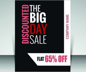 Flyer and cover brochure with magazine vector illustration 08