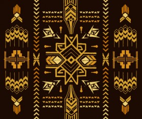 Golden deco elements art vector materoal 03