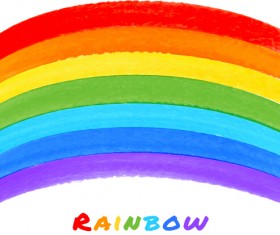 Graffiti watercolor rainbow vector background 03