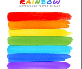 Graffiti watercolor rainbow vector background 05