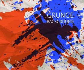 Grunge watercolor background vector design 03