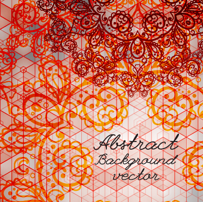 Hand drawn lace abstract background
