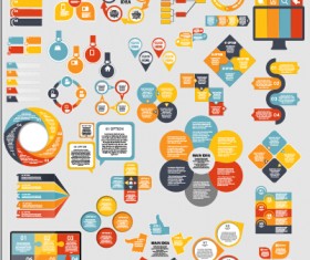 Infographic elements material vector set 01