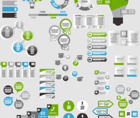 Infographic elements material vector set 02