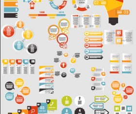 Infographic elements material vector set 03