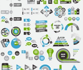 Infographic elements material vector set 04