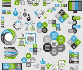Infographic elements material vector set 05