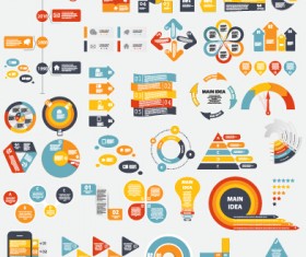 Infographic elements material vector set 07