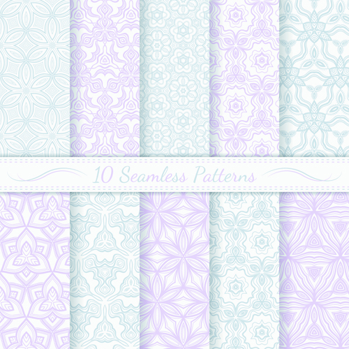 Light colored seamless pattern creative graphics vector 02