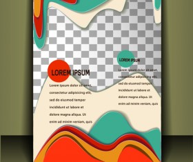 Modern business flyer cover illustration vector 02