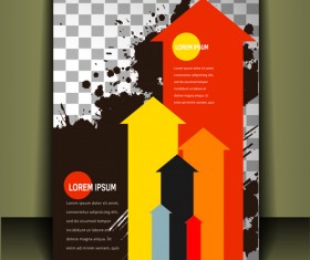 Modern business flyer cover illustration vector 03