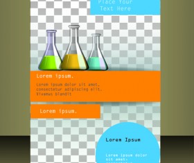 Modern business flyer cover illustration vector 05