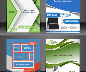 Modern templates flyer cover vector 04