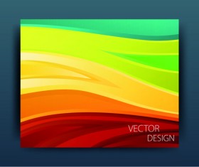 Multicolor abstract business cover design vector 05