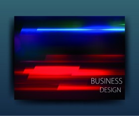 Multicolor abstract business cover design vector 06