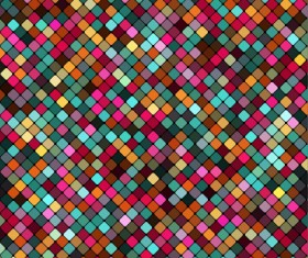 Multicolor mosaic shiny pattern vector material 01