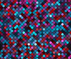 Multicolor mosaic shiny pattern vector material 03