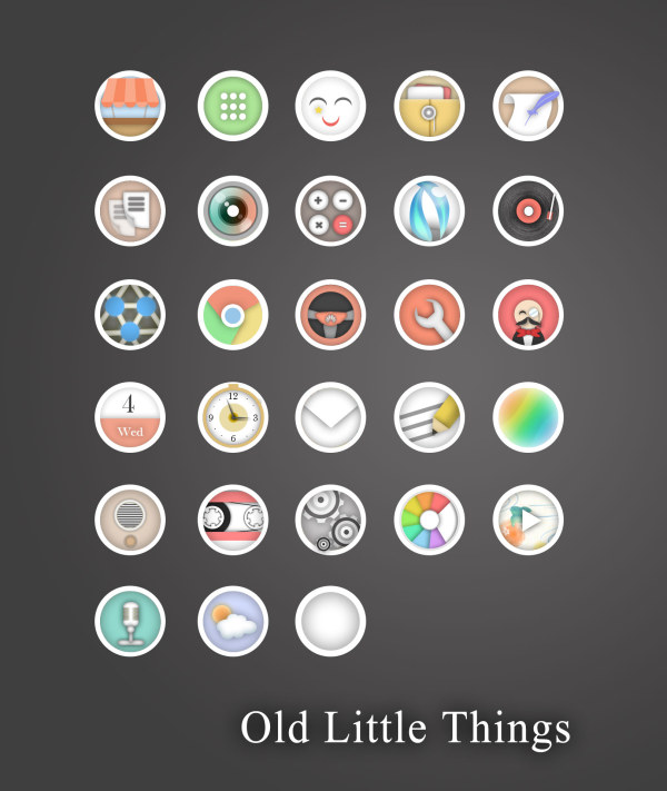 Old little things app icons