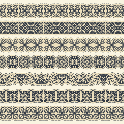 Ornament pattern borders vector material 01