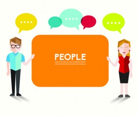 People and social vector design 02