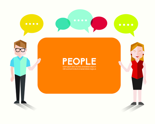 People and social vector design 02
