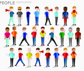 People and social vector design 03
