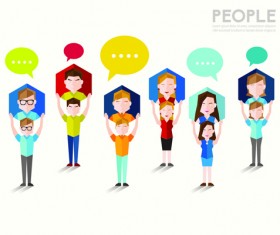 People and social vector design 06