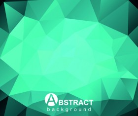 Polygon embossment effect background vector 04