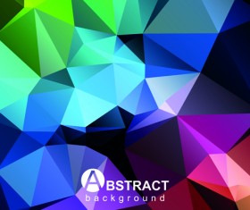 Polygon embossment effect background vector 05