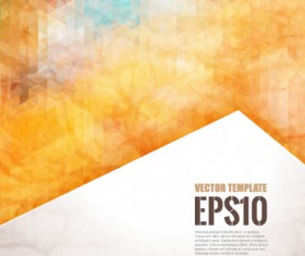 Polygons blurred background vector material 02