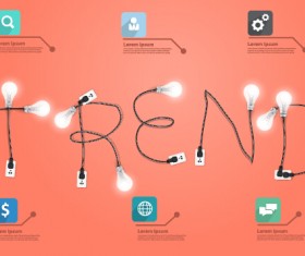 Power supply with light bulb creative business template 06