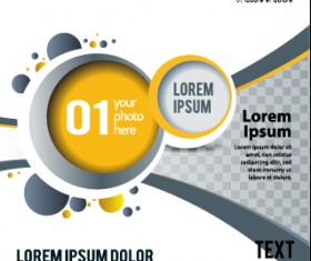 Presentation of creative magazine cover vector 04