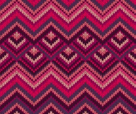 Realistic knitted fabric pattern vector material 01