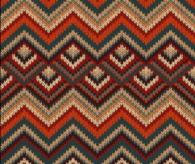 Realistic knitted fabric pattern vector material 03