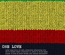 Realistic knitted fabric pattern vector material 04