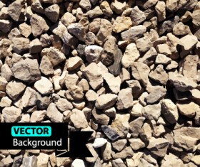 Realistic stones background graphics vector