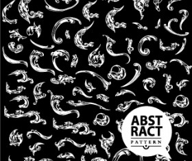 Retro deco elements seamless pattern vector