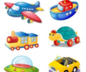 Shiny children Toys vector illustration vector 02