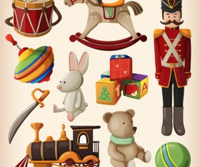 Shiny children Toys vector illustration vector 03