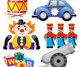 Shiny children Toys vector illustration vector 05