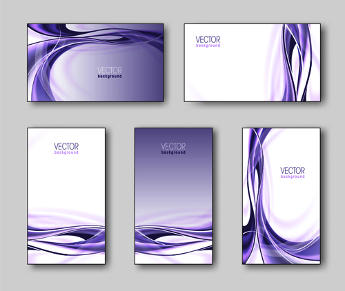 Shiny gifts cards creative vector set 01