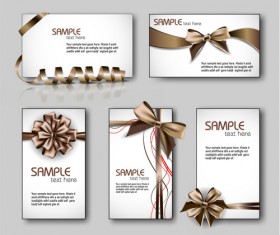 Shiny gifts cards creative vector set 02