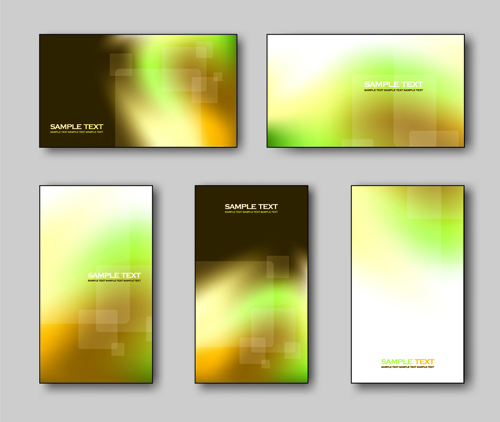 Shiny gifts cards creative vector set 03