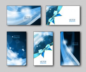 Shiny gifts cards creative vector set 04