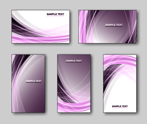 Shiny gifts cards creative vector set 05