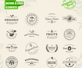 Simple badges and labels elements design vector 03