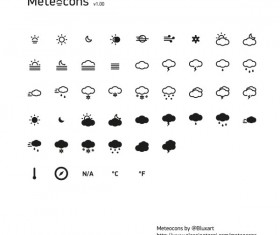 Simple weather icons design