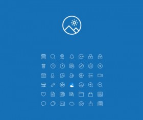 System mini line icons