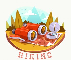 Traveling with adventures vintage vector background 01