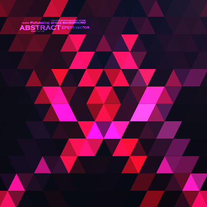 Triangle abstract elements vector background